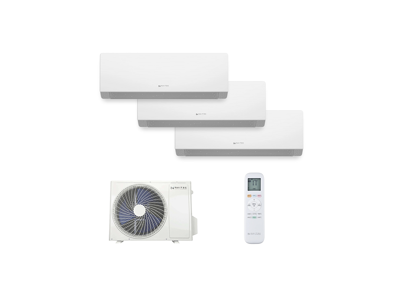 Naitec - Multi split8 kW + 3x Sensitive Pro 3,5 kW