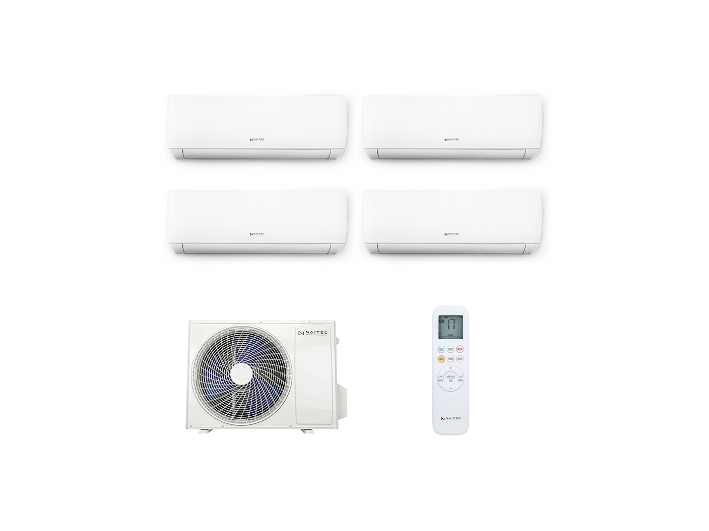 Naitec - Multi split 12 kW + 4x New Smart 3,5 kW