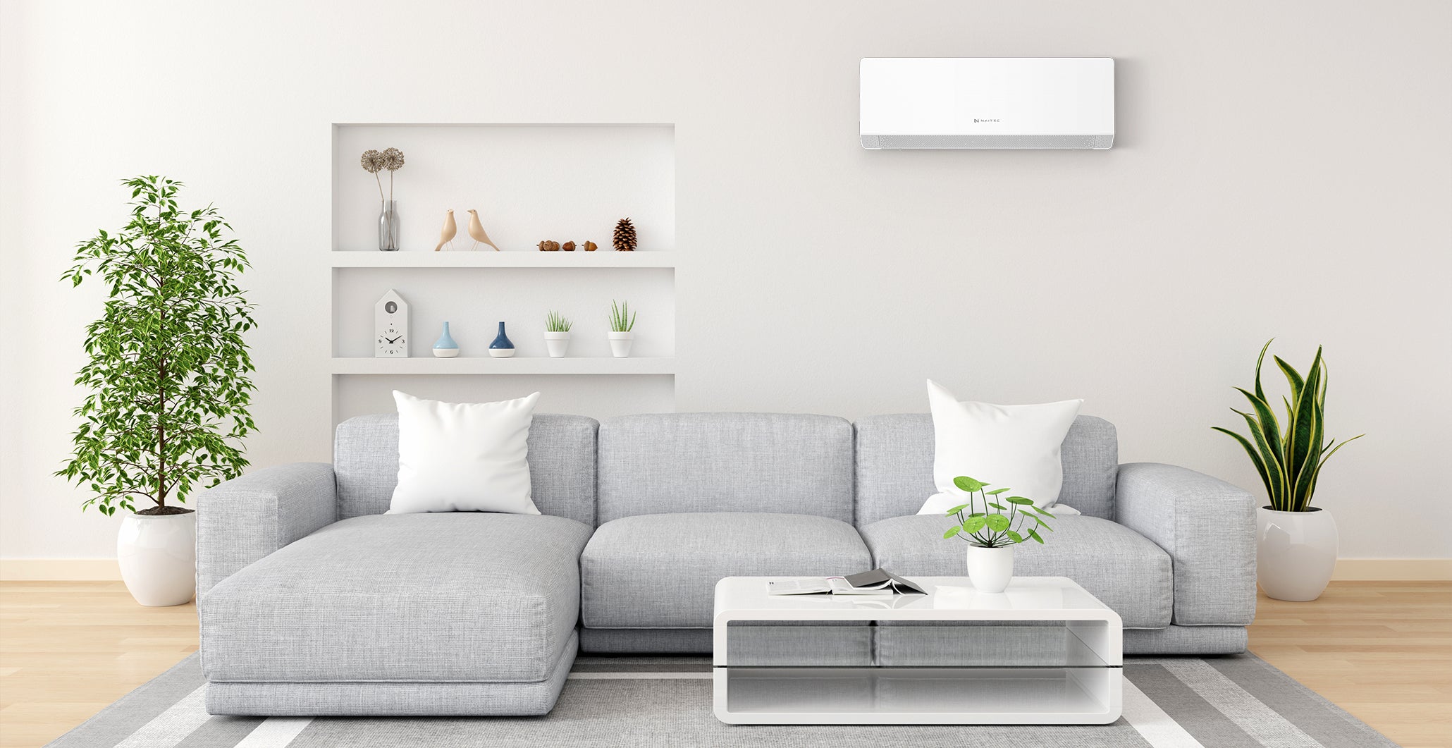 Naitec - Multi split 5 kW + 2x Sensitive Pro 3,5 kW (fehér)