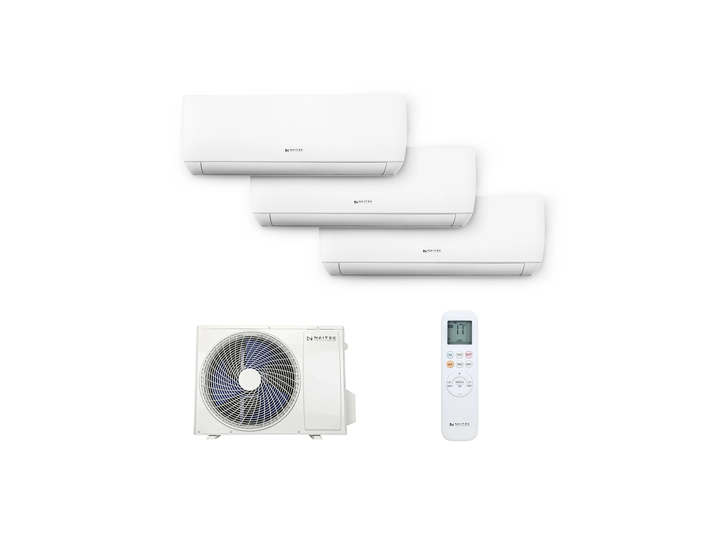 Naitec - Multi split 8 kW + 3x New Smart 3,5 kW